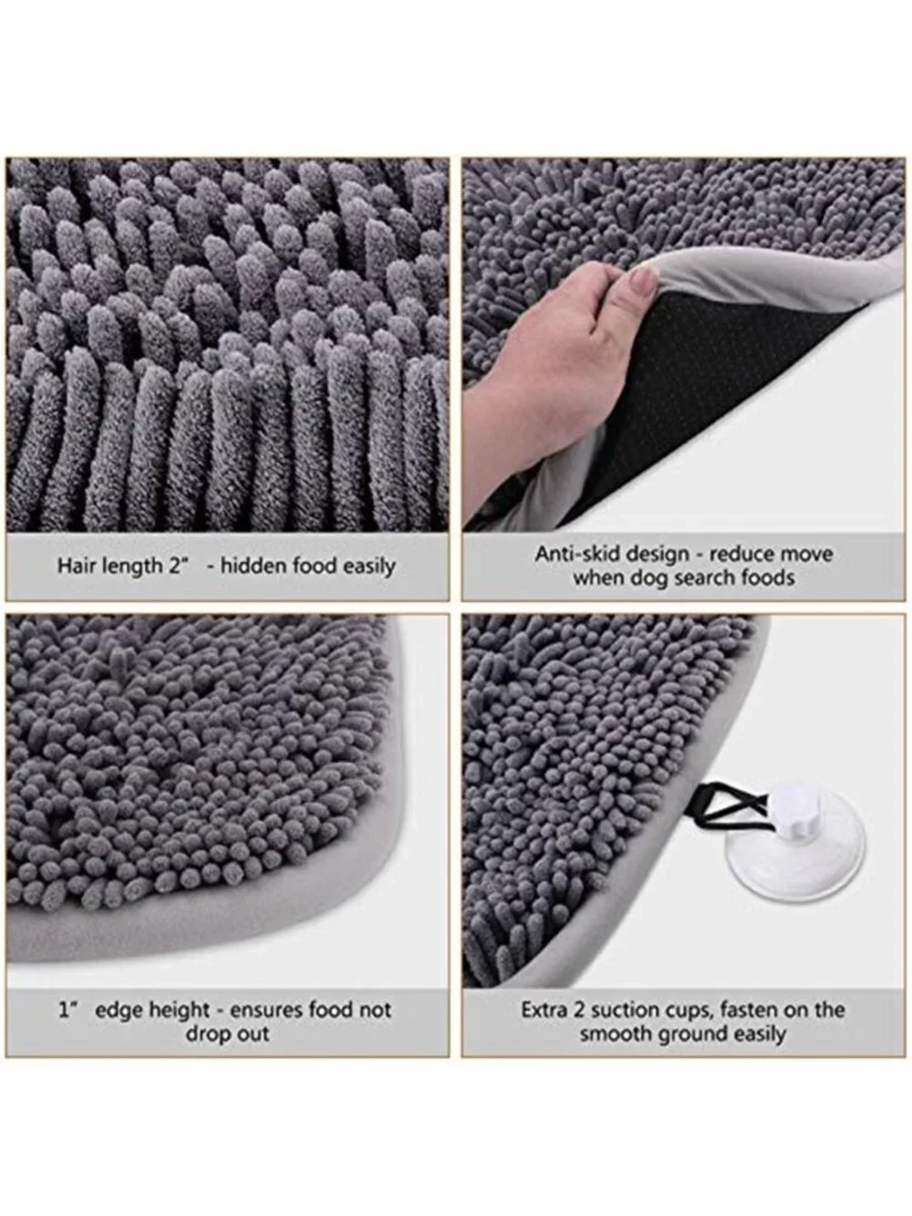New Snuffle Mat for Dogs, 17'' x 21'' Dog Sniffing Interactive Feeding Game